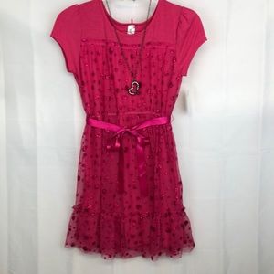 KnitWorks Girls Size 16 Pink Dress